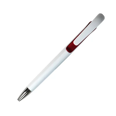 Office 1 Химикалка Milky Way, пластмасова, с брандиране, червена, 50 броя