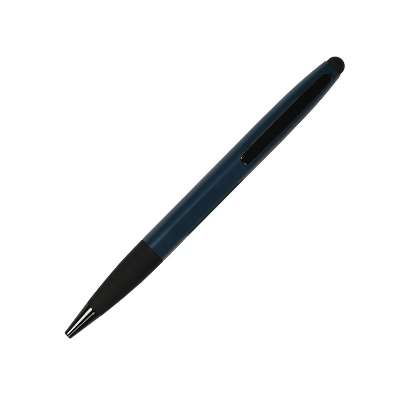 Office 1 Химикалка Style, метална, със стилус, синя