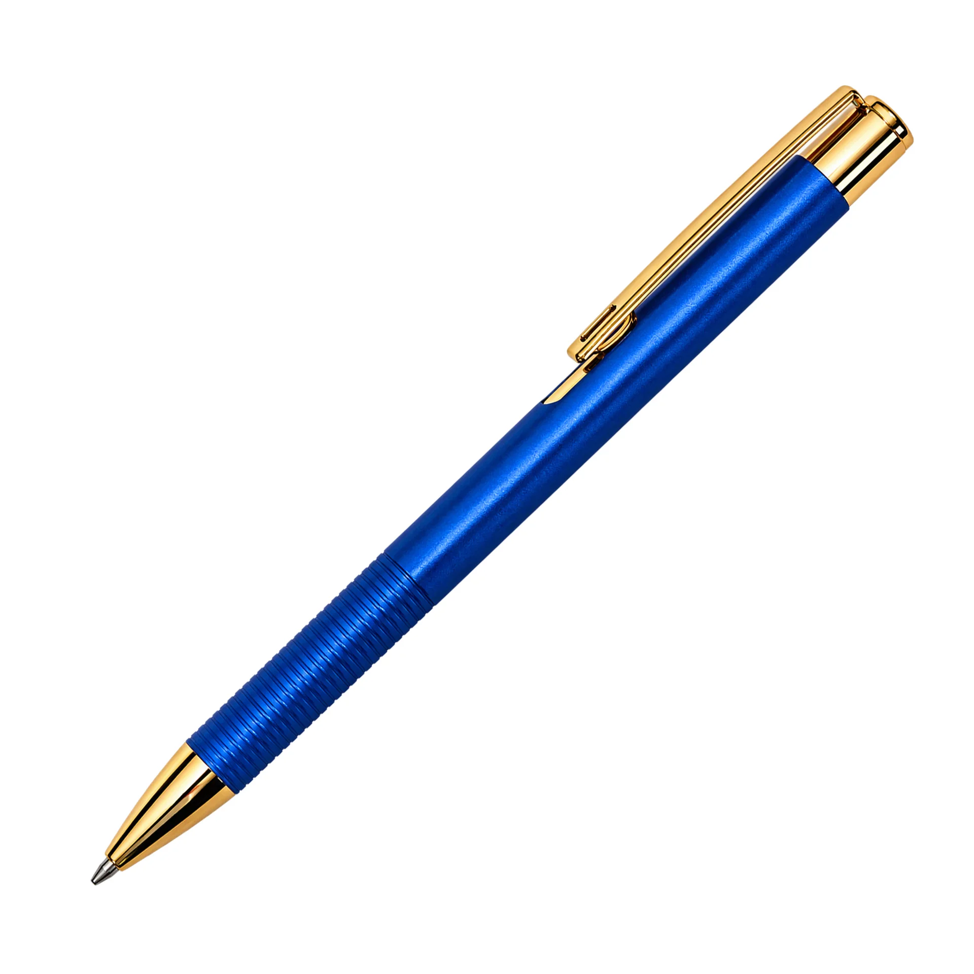 Office 1 Химикалка Jaipur Gold, метална, със златисти елементи, синя