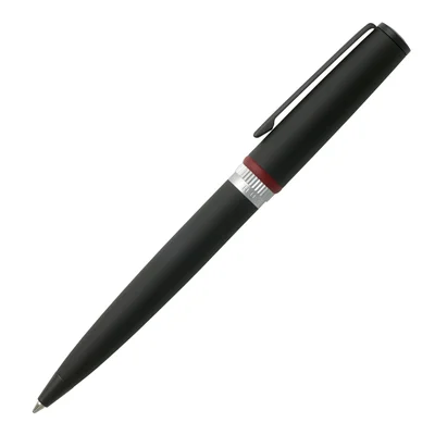 Hugo Boss Химикалка Gear, в кутия, черна