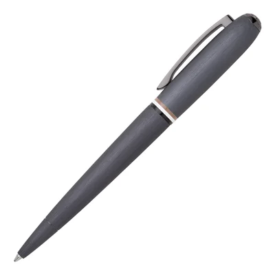 Hugo Boss Химикалка Contour Iconic, в кутия, тъмносива
