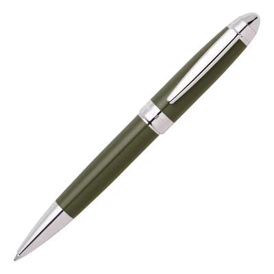 Hugo Boss Химикалка Icon, в кутия, хром, цвят каки