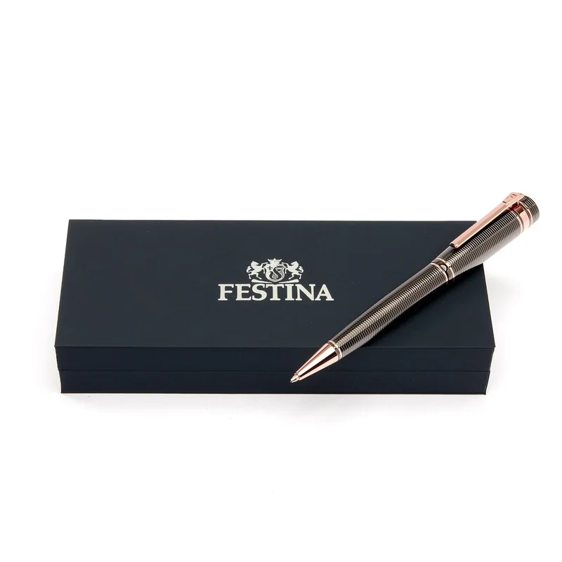 Festina Химикалка Bold Stripe, в кутия, розово злато