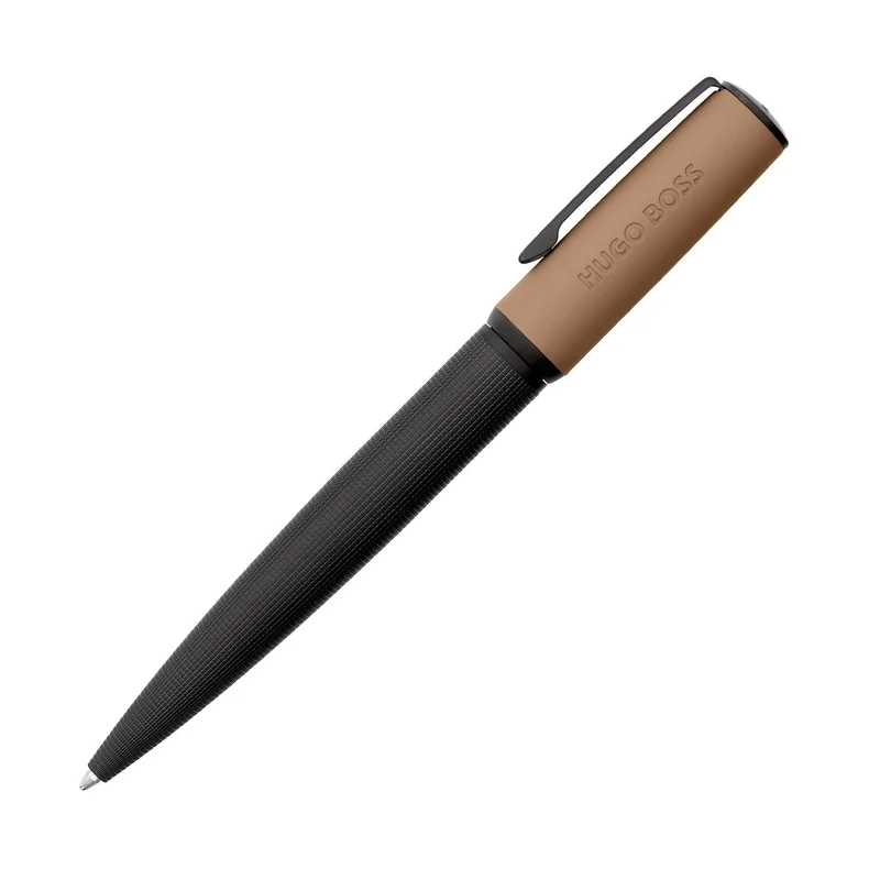Hugo Boss Химикалка Arche Iconic, в кутия, карамел