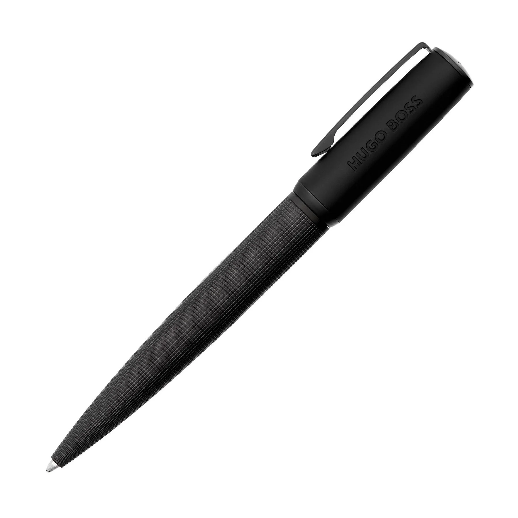 Hugo Boss Химикалка Arche Iconic, в кутия, черна