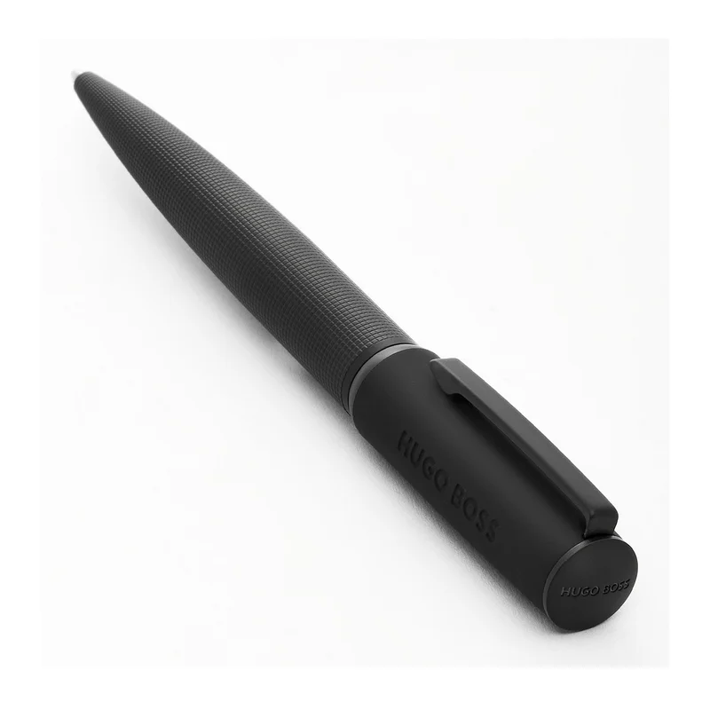 Hugo Boss Химикалка Arche Iconic, в кутия, черна