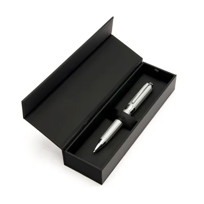 Hugo Boss Химикалка Elemental, в кутия, сребриста