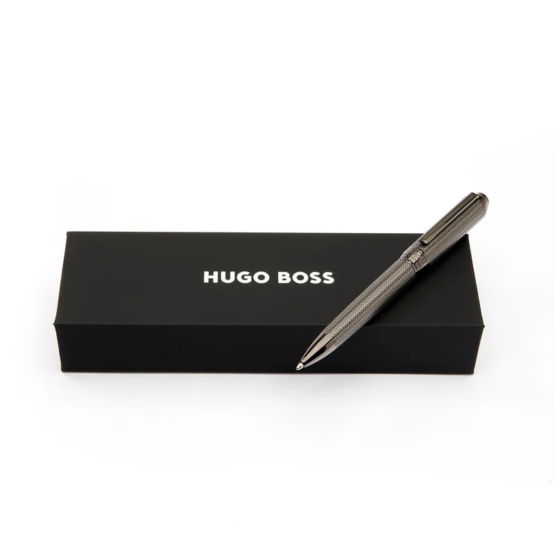 Hugo Boss Химикалка Elemental, в кутия, хром