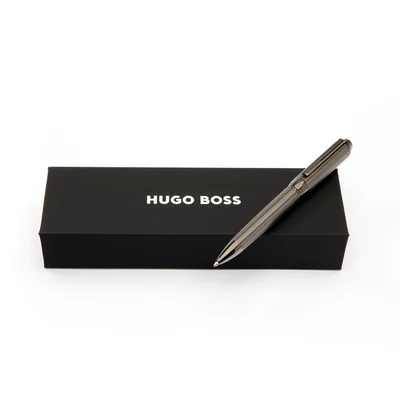 Hugo Boss Химикалка Elemental, в кутия, хром
