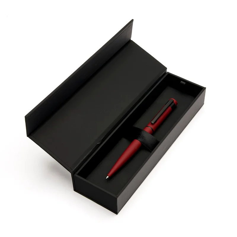 Hugo Boss Химикалка Loop Matt, в кутия, червена
