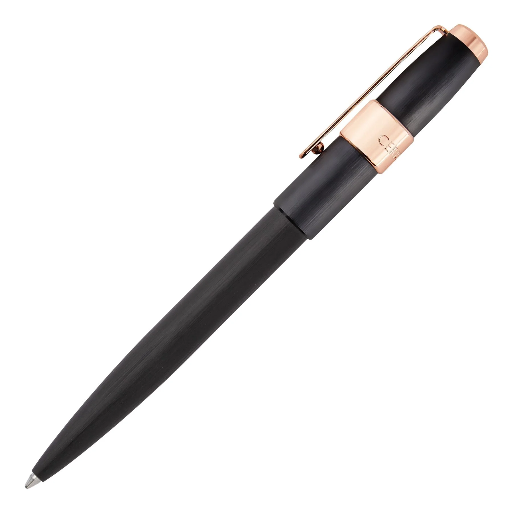 Cerruti 1881 Химикалка Block Brushed, в кутия, черна
