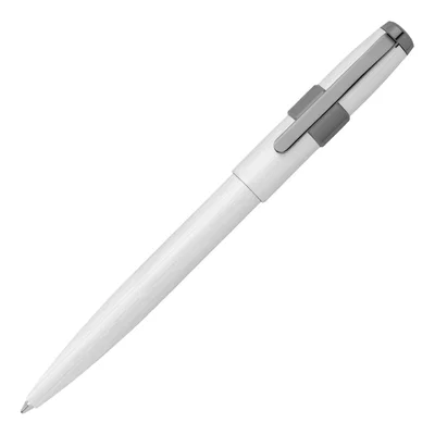 Cerruti 1881 Химикалка Block Brushed, в кутия, сребриста