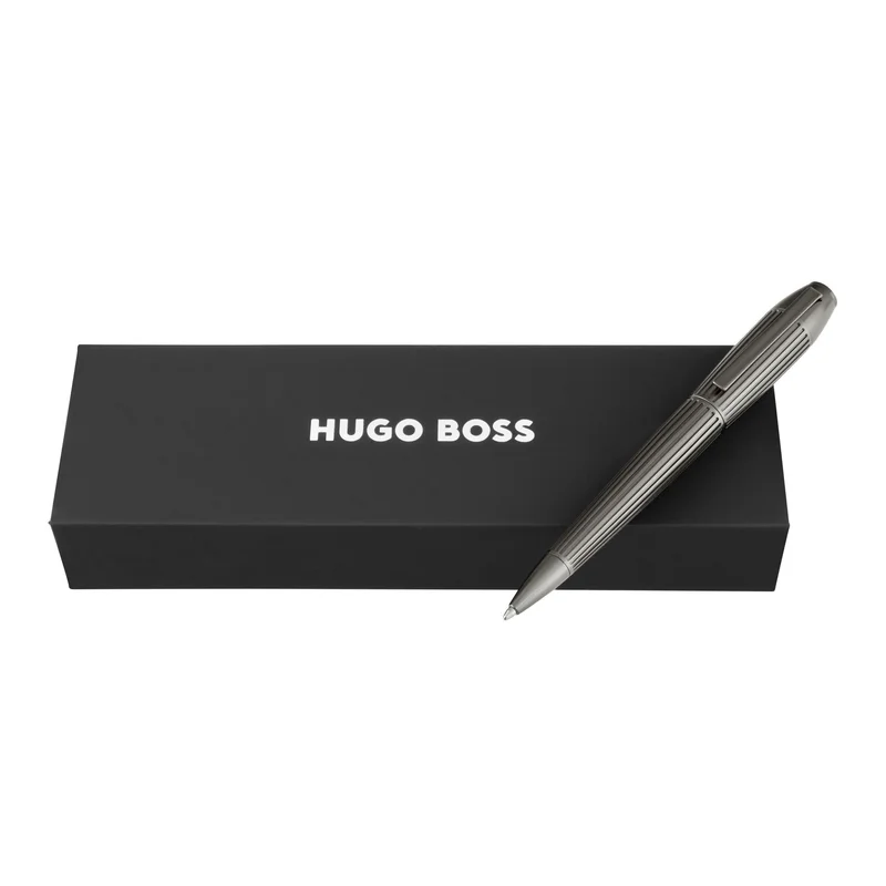 Hugo Boss Химикалка Arcade, тъмносива