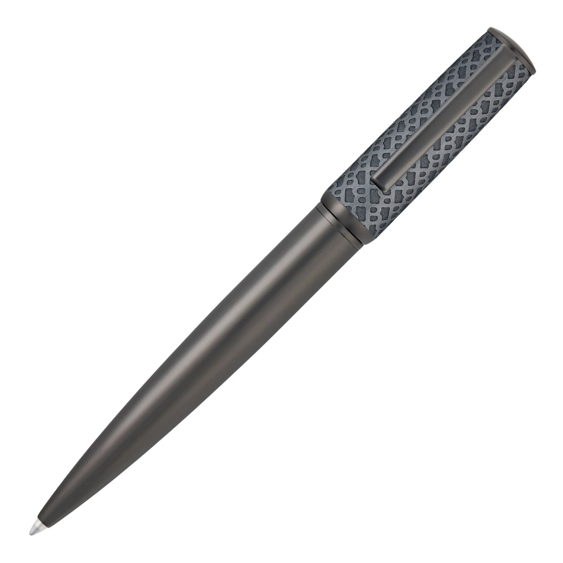 Hugo Boss Химикалка Arche Monogram, тъмносива