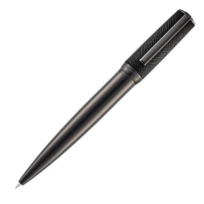 Hugo Boss Химикалка Double B Saffiano, черна