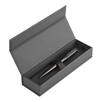 Hugo Boss Химикалка Double B Saffiano, черна