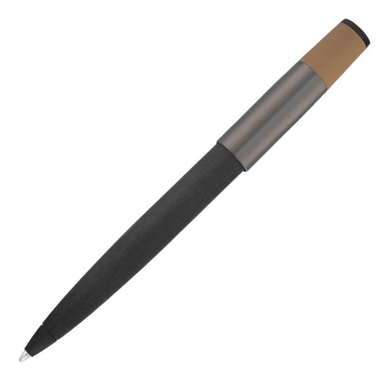 Hugo Boss Химикалка Gear Balance, черно-кафява