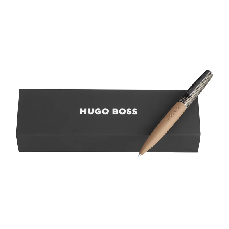 Hugo Boss Химикалка Illusion Arcade, кафяво-сива