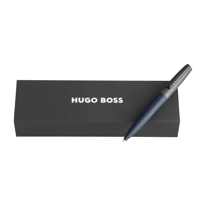 Hugo Boss Химикалка Illusion Arcade, синьо-сива