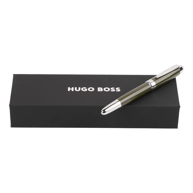 Hugo Boss Ролер Icon, в кутия, хром, цвят каки