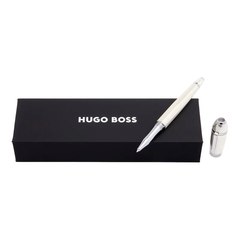 Hugo Boss Ролер Arc Futurist, в кутия, сребрист