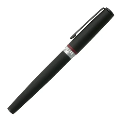 Hugo Boss Писалка Gear, в кутия, черна