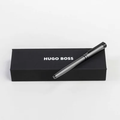 Hugo Boss Писалка Filament, в кутия, сребриста