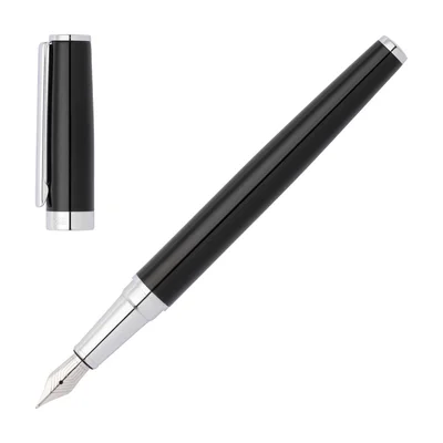 Hugo Boss Писалка Gear Icon, в кутия, черна