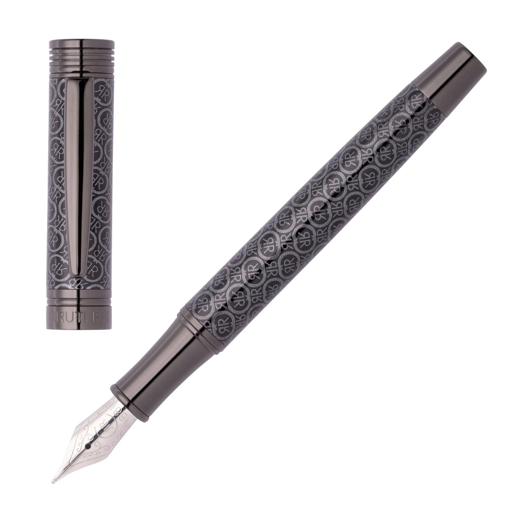 Cerruti 1881 Писалка Logomania, в кутия, сива