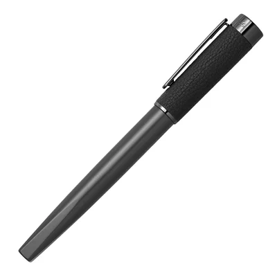 Hugo Boss Писалка Corium, в кутия, черна