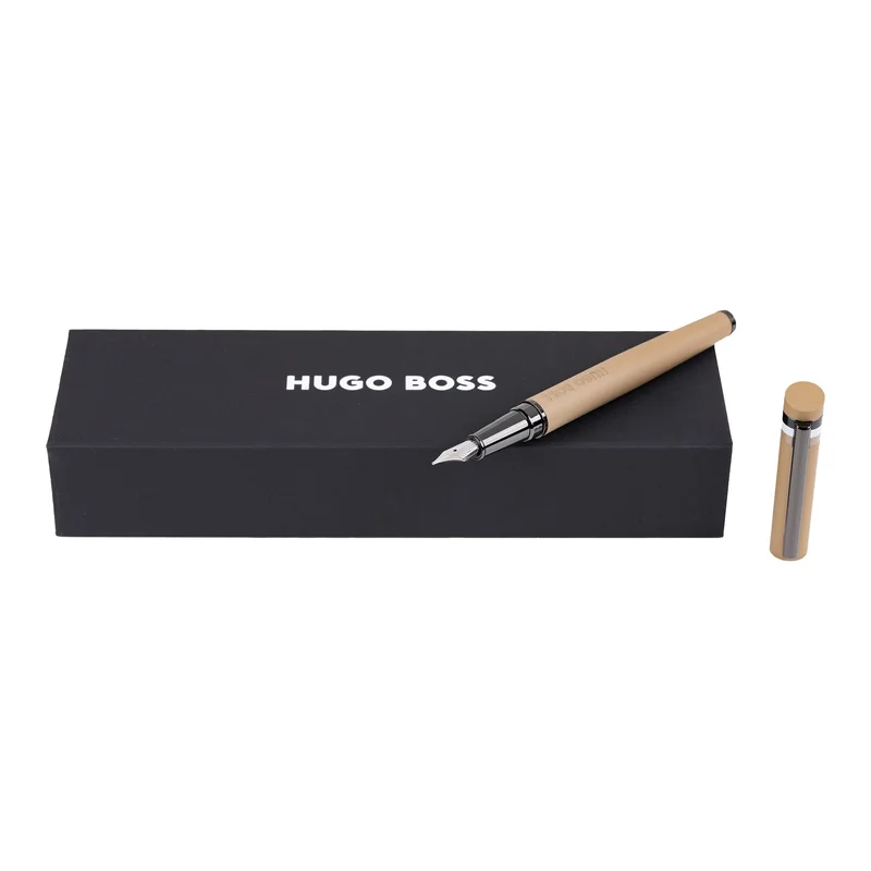 Hugo Boss Писалка Loop Iconic, в кутия, карамел