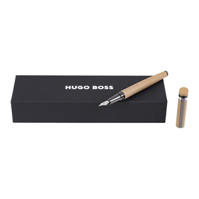 Hugo Boss Писалка Loop Iconic, в кутия, карамел