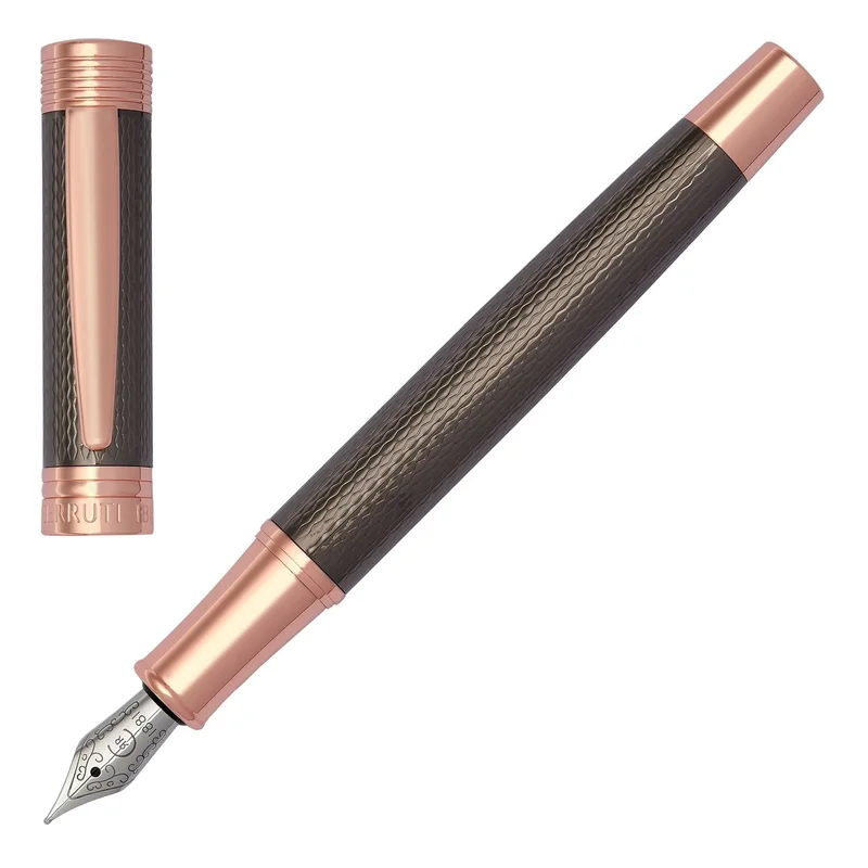Cerruti 1881 Писалка Zoom Diamond, в кутия, цвят мед