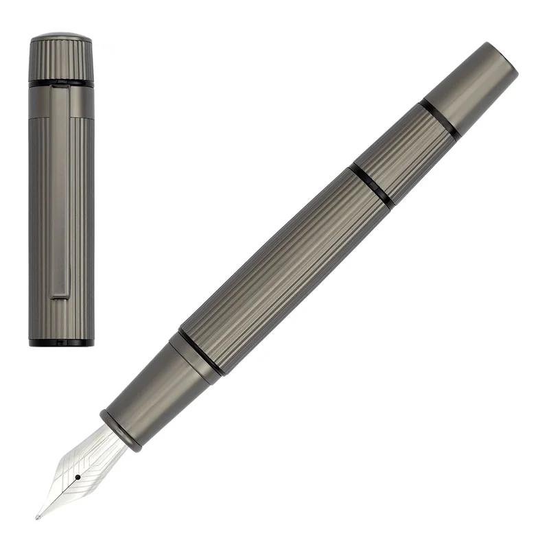 Hugo Boss Писалка Core, в кутия, хром