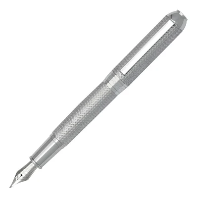 Hugo Boss Писалка Elemental, в кутия, сребриста
