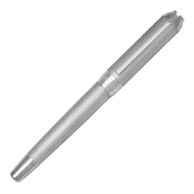Hugo Boss Писалка Elemental, в кутия, сребриста
