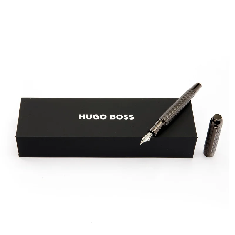 Hugo Boss Писалка Elemental, в кутия, хром