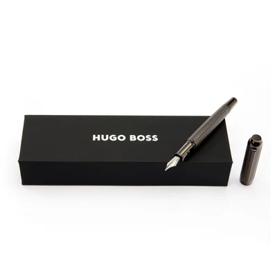 Hugo Boss Писалка Elemental, в кутия, хром