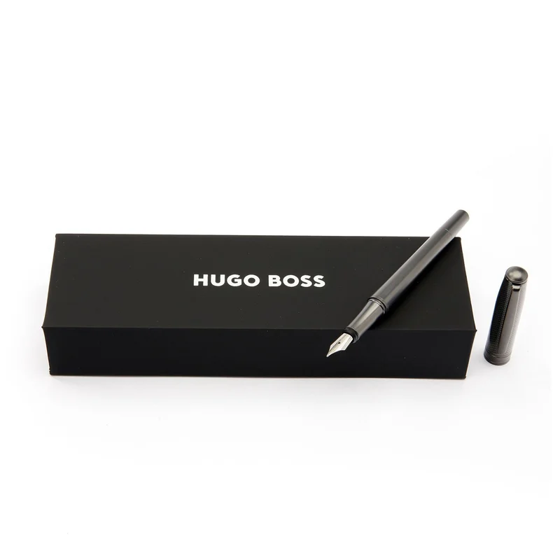 Hugo Boss Писалка Essential Metal, в кутия, хром