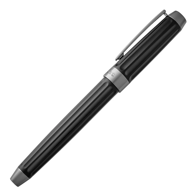 Hugo Boss Писалка Beam, в кутия, черна