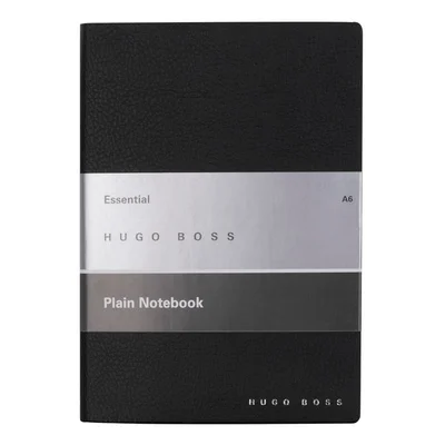 Hugo Boss Тефтер Essential Storyline, бели листове, A6, черен