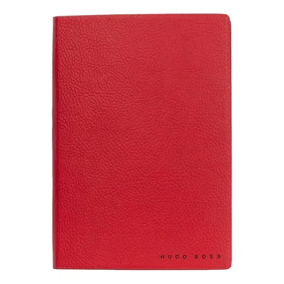 Hugo Boss Тефтер Essential Storyline, бели листове, A6, червен