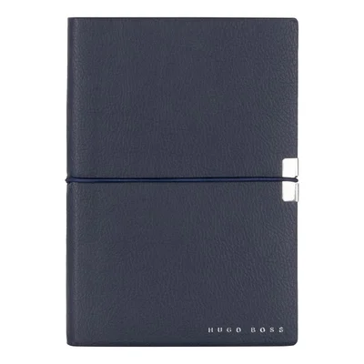 Hugo Boss Тефтер Elegance Storyline, бели листове, A6, тъмносин