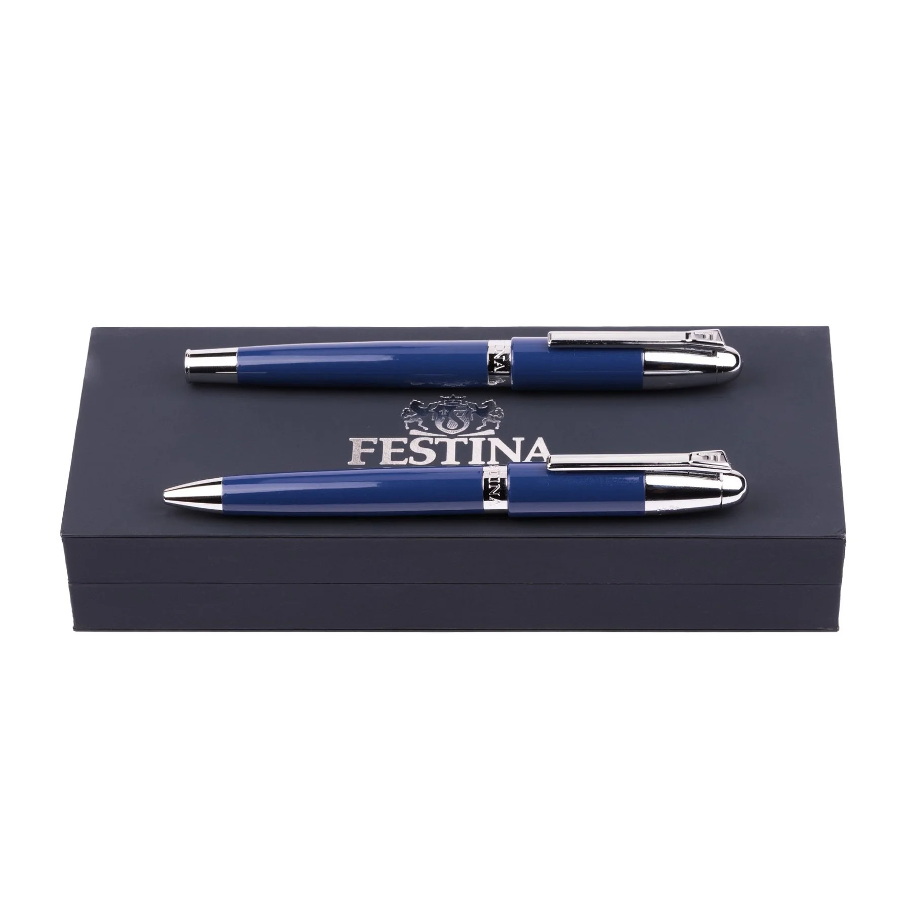 Festina Комплект писалка и химикалка Classicals Chrome, в кутия, сини