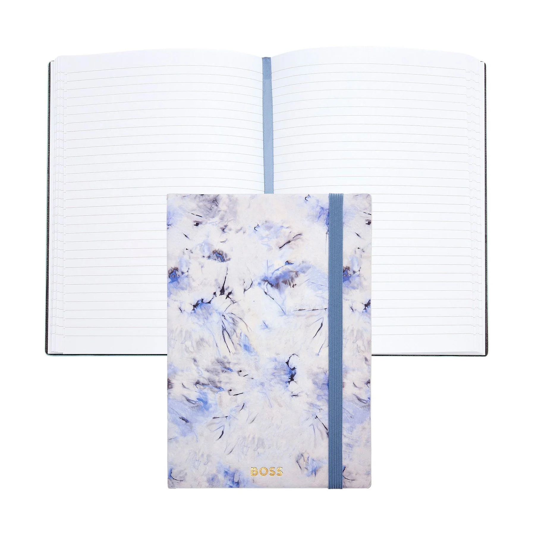 Hugo Boss Тефтер Tie-Dye Flower, A5, на редове, лилав