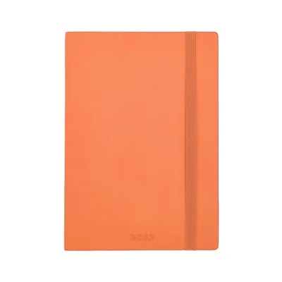 Hugo Boss Тефтер Pastel Classic, A5, на редове, оранжев