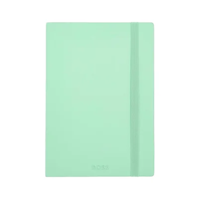 Hugo Boss Тефтер Pastel Classic, A5, на редове, светлозелен