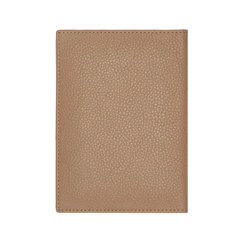 Hugo Boss Калъф за паспорт Classic Grained, карамел