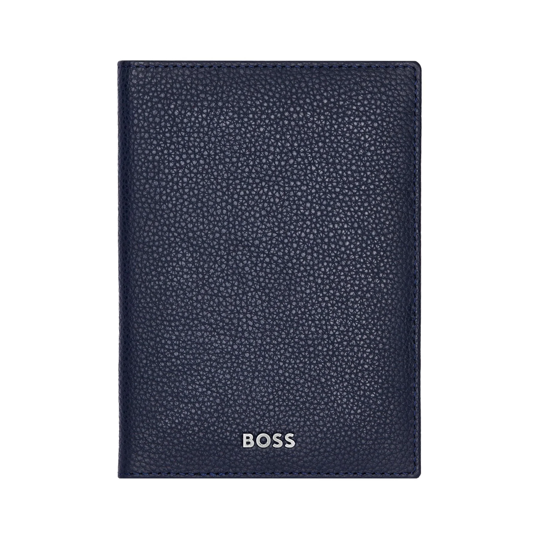 Hugo Boss Калъф за паспорт Classic Grained, тъмносин