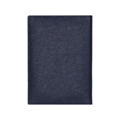 Hugo Boss Калъф за паспорт Classic Grained, тъмносин
